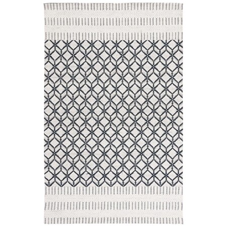 Safavieh 4 x 6 ft. Vermont Contemporary Hand Woven Rectangle Rug Ivory & Black VRM150Z-4